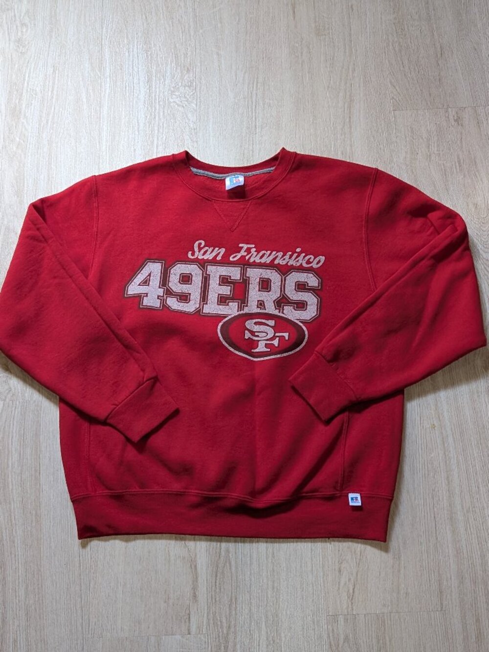Early 2000s Russell Athletic San Francisco 49ers Crew Neck Sweater Men's L